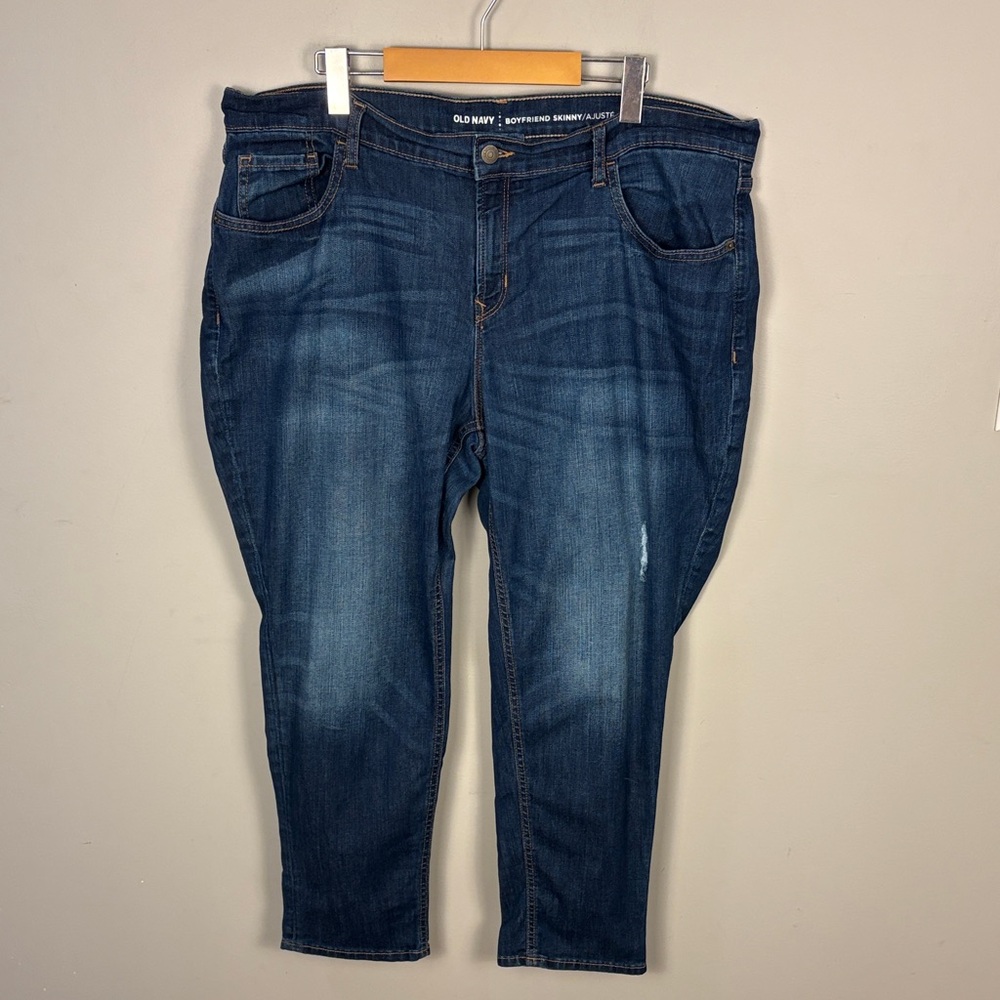 Old Navy Boyfriend Skinny Medium Blue Wash Women's 16 Regular